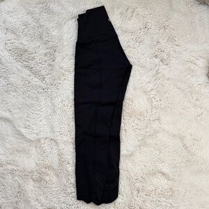 Lululemon Wunder Under Crop II *Scallop Black Size 2